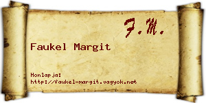 Faukel Margit névjegykártya